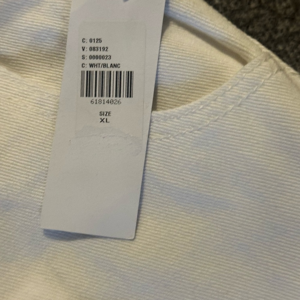 Urban Outfitters BDG White Denim Shorts Raw Hem 90s Style XL NWT High-Rise - Picture 5 of 5